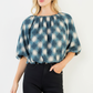 The Daryl Plaid Top, enhanced product photo