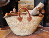 Rustic Wood Storage Basket