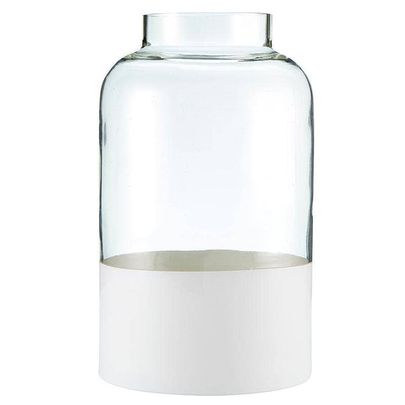 Glass Vases- Matte White Base