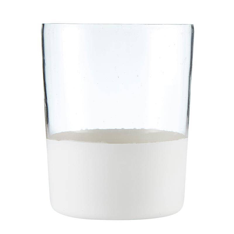 Glass Vases- Matte White Base