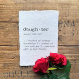 Daughter Definition Print 5x7