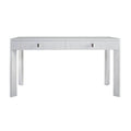 White Wood 2-Drawer Console Table