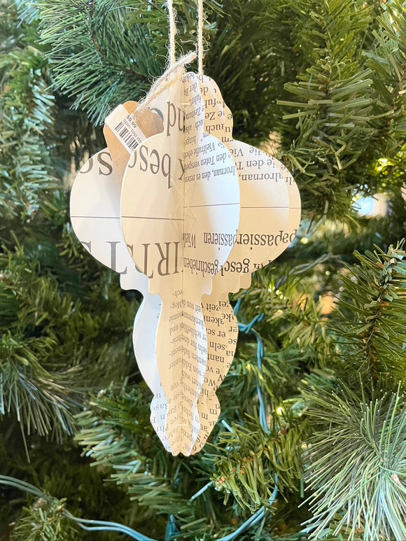 Spin Top Decoupage Ornament
