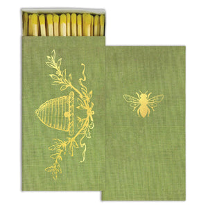 Bee Crest Matches - Gold Foil