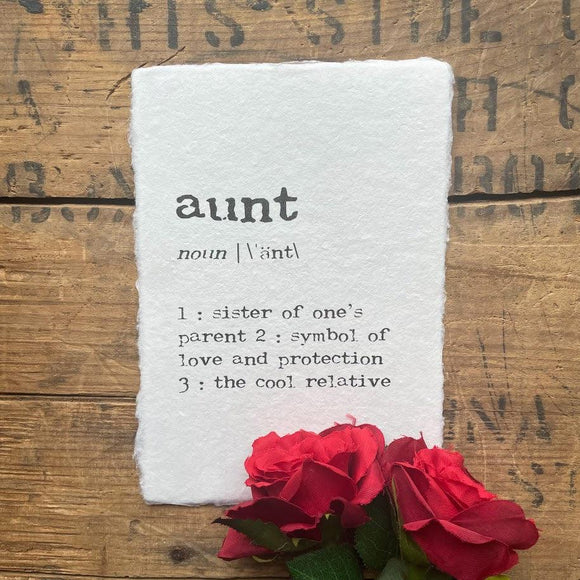 5x7 Aunt Print