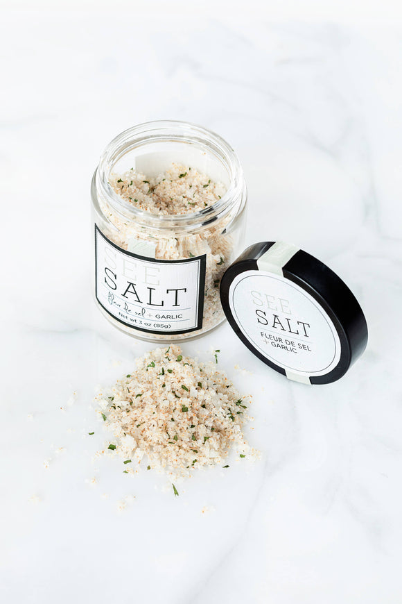 Fleur de Sel Sea Salt + Roasted Garlic