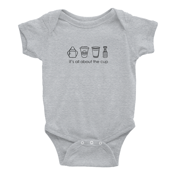 All About the Cup - Short Sleeve Infant Onsie